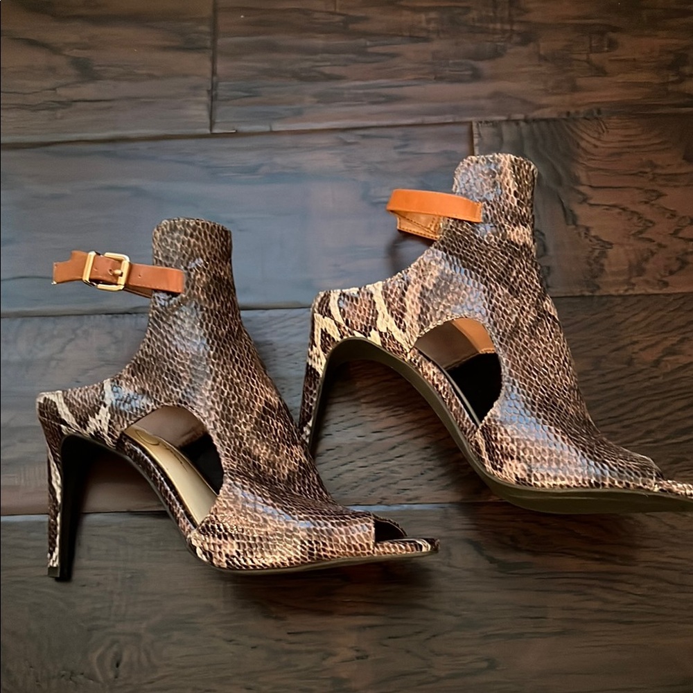 Brown Snakeskin Women's Sandals